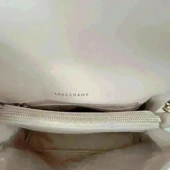 Longchamp Light Pink Leather Flap Honore Crossbody Bag - Picture 13 of 13